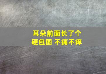 耳朵前面长了个硬包图 不痛不痒